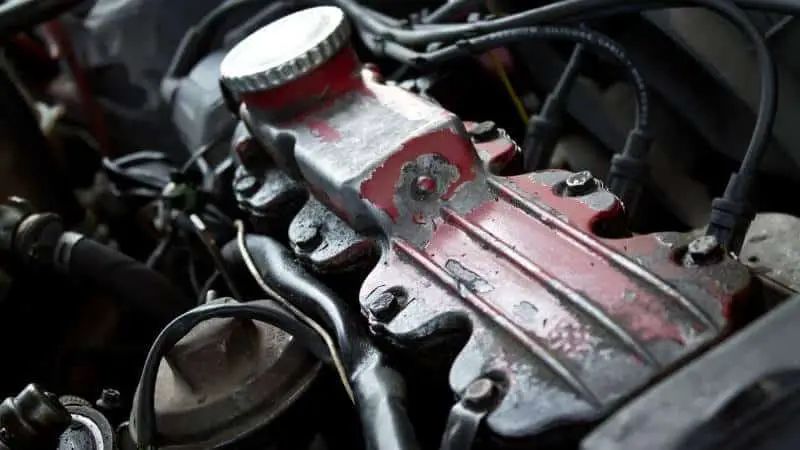 old car engine causes excessive engine oil consumption